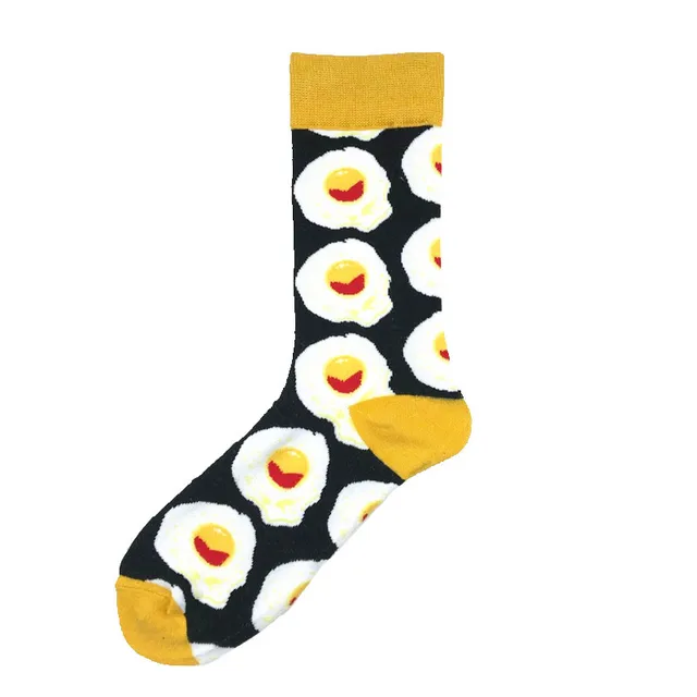 Unisex Fashion Art Men Sock 3D Print Fruit Happy Socks Avocado Apple Cherry Crew Men Funny Meias Cotton Harajuku Soft Socks 11