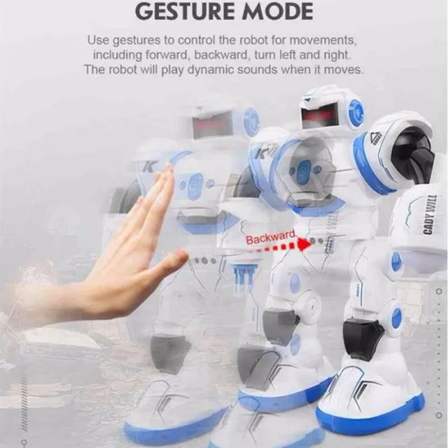 Child Learning Toy Intelligent Remote Control Robot  With Dancing Singing Auto Display Program Gesture Control Missile RC Robot 2