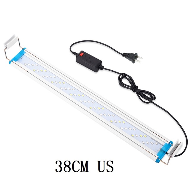Light Bar LED Fish Tank Slim Clip on Lamp Plant Growing Lighting Aquatic Landscape Decor 18-58cm Extensible Accessories