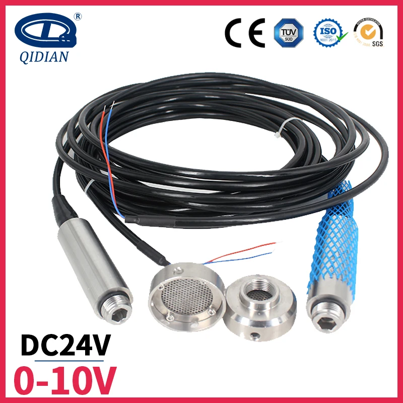 

QDY30B DC24V anti-clogging 0-10V output Sewage water liquid level sensor stainless steel level transmitter water level sensor