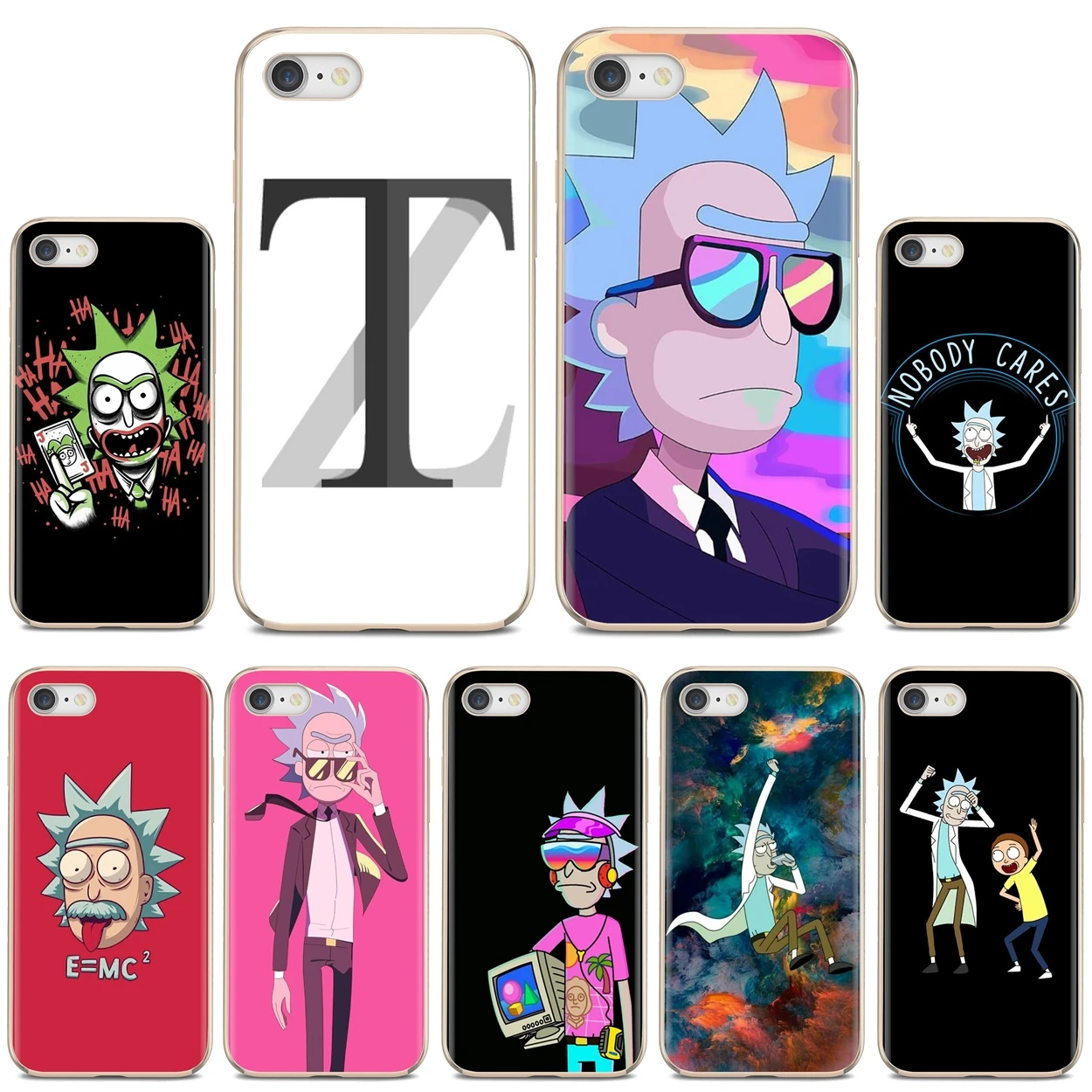 Animation RICK Rainbow Silicone Phone Case For iPod Touch iPhone 11 Pro 4 4S 5 5S SE 5C 6 6S 7 8 X XR XS Plus Max | Мобильные