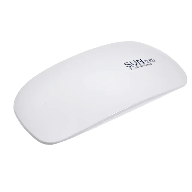 LED-white LKE 6 Вт Сушилка для ногтей Светодиодный УФ-лампа Micro USB гель Вернис отверждения машина для маникюра для ногтей - Цвет: LED-white
