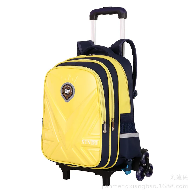 

Eva Pressing Die Six-Wheeled Trolley Bag GIRL'S And BOY'S 3-5 Grade CHILDREN'S School Bags STUDENT'S Backpack