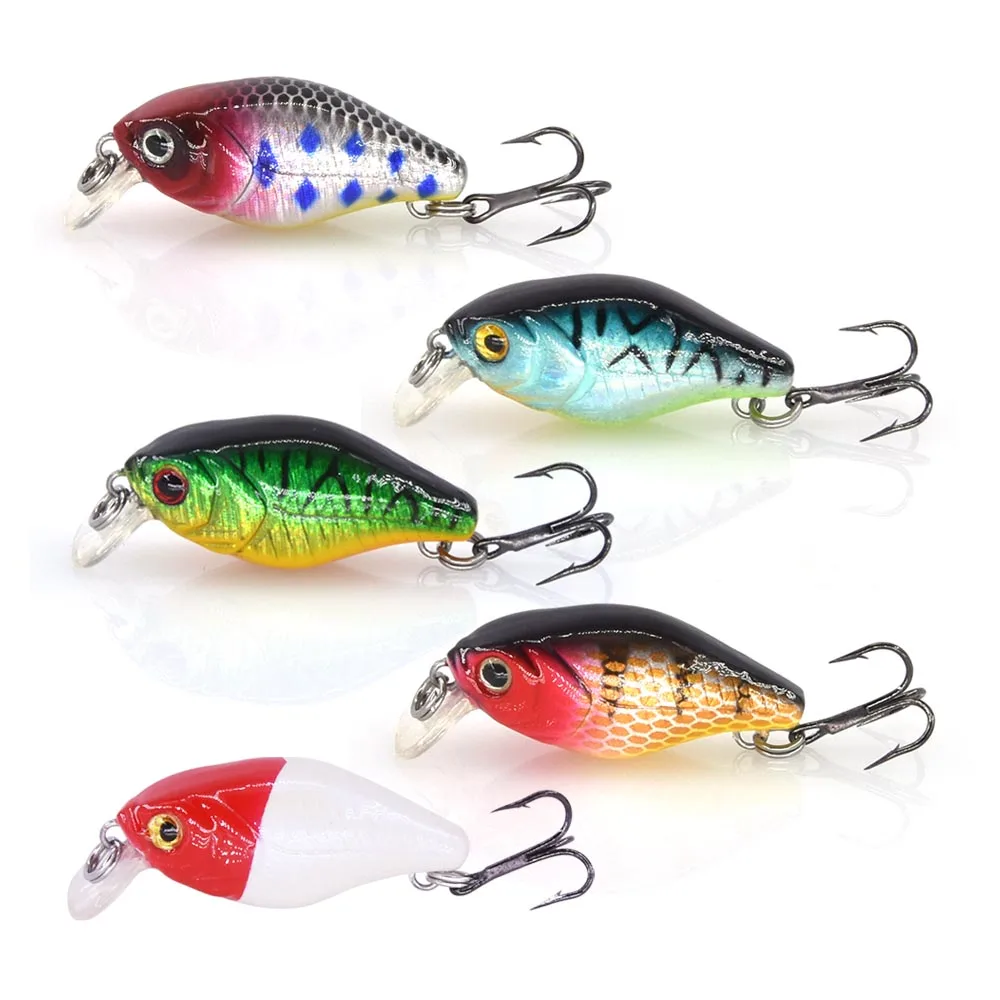 

Makebass 5pcs/Lot Minnow Sinking Fishing Lures Set Small Hard Bait Artificial Lures Fishing Tackle Kit for Bass Trout Perch etc