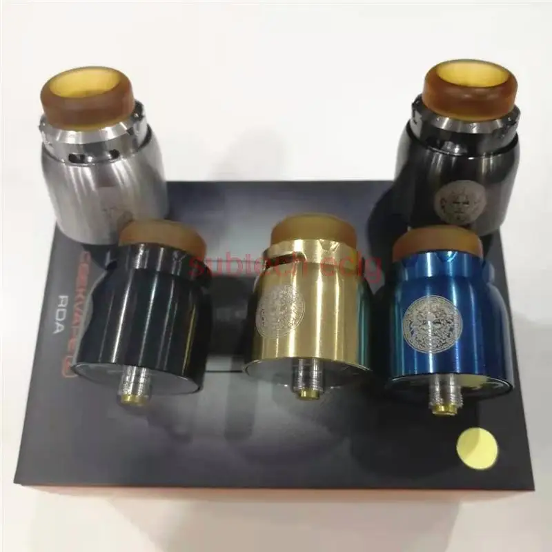 Zeus Z RDA Tank 25mm Top Airflow Anti-Spit Dual Coil Deck 810 Drip Tip Support BF Pin for 510 mod Electronic Cigarette Vape tank