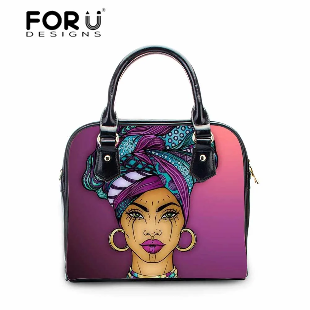 FORUDESIGNS винтажные сумки женские через плечо для женщин черные королевские