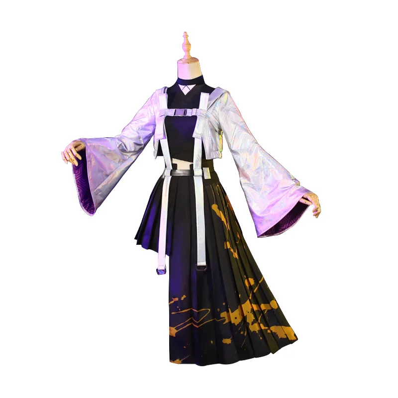 Аниме игра King Of Glory Shangguan Wanɾr Косплэй костюм куртка Топ и юбка Носки ежедневно