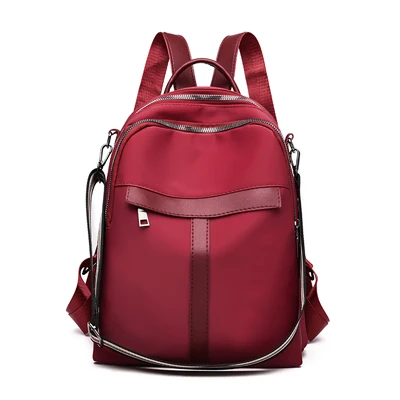 Vfemage женский рюкзак Oxford многофункциональная женская сумка на плечо большой емкости женский рюкзак школьная сумка для девочек Sac a Dos - Цвет: Red