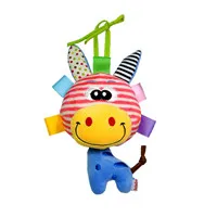 yellow donkey Детские игрушки для младенцев, мягкие детские колокольчики, успокаивающие игрушки и Музыкальная погремушка, развивающие игрушки для детей - Цвет: yellow donkey