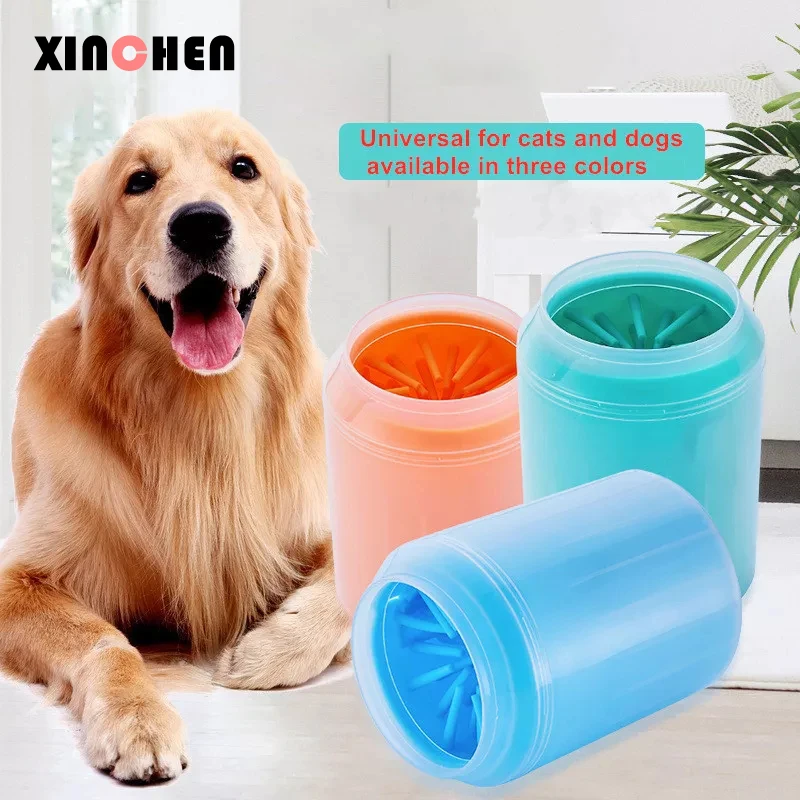 XINCHEN Pet приспособление для очистки лап чашки Мягкие силиконовые расчески