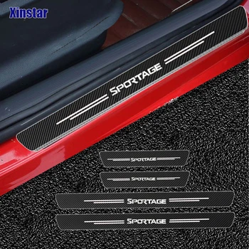 

4pcs Carbon fiber GT car Sticker For Kia Sportage Car Accessories