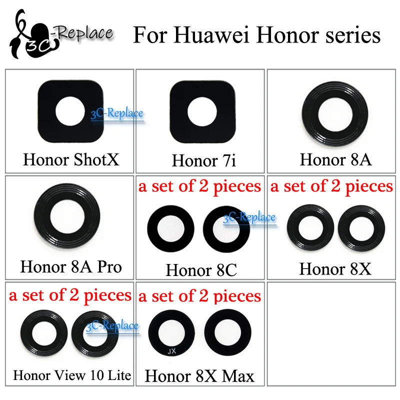 Запасные части для задней камеры huawei Honor 7 7A 7C 8A pro 7S 7X 7i Shotx 8C 8X 8X Max View 10 Lite