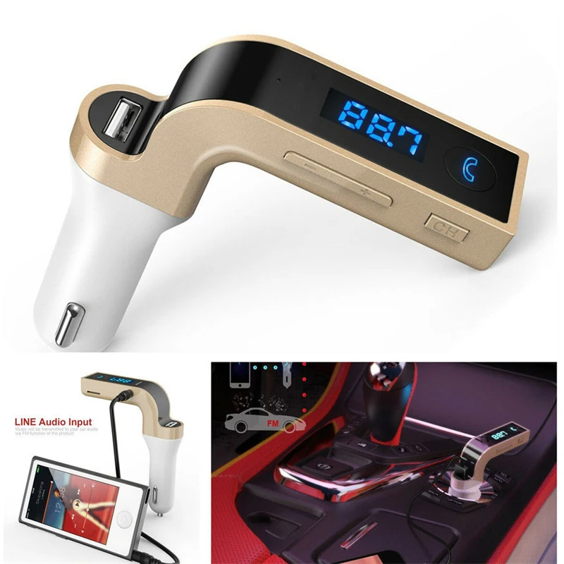 Автомобильный комплект Bluetooth Handsfree FM передатчик прикуриватель Тип радио MP3-плеер