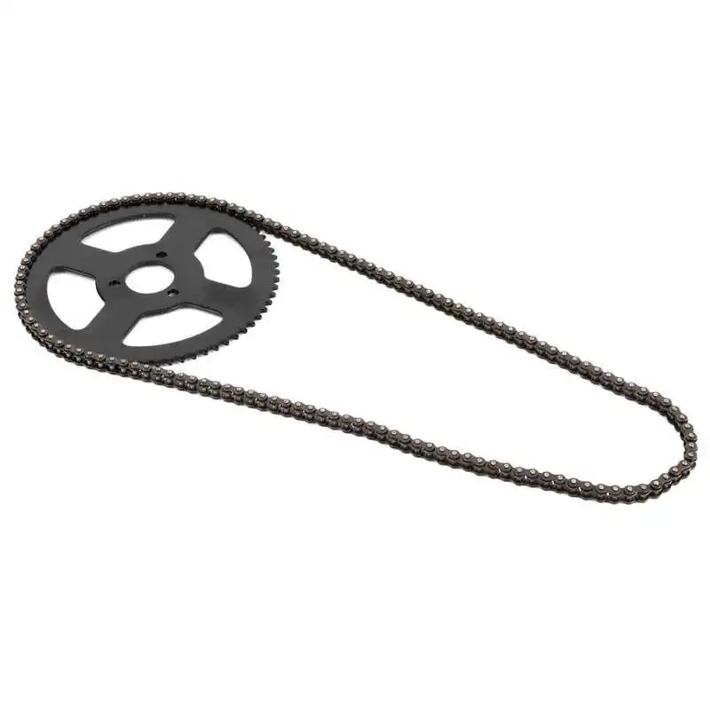 25H Chain 144 Links Sprocket 2 Stroke Shaft for Electric Mini Moto Pocket Bike ATV Quad Accessory Steel Alloy |