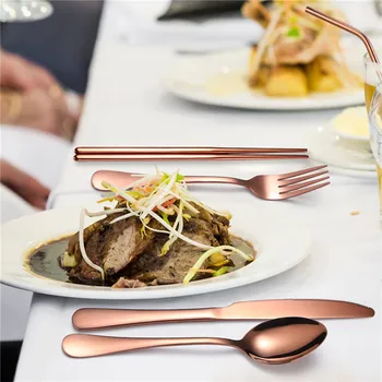 

Portable Travel Tableware Set Reusable Stainless Steel Cutlery with Bags Kitchen Knife Fork Spoon Chopsticks Straw Utensils Suit