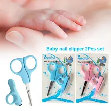 Книпсеры для младенца набор маленькие ножницы резак для ногтей Двухсекционный портативный, безопасный детский маникюр забота о здоровье