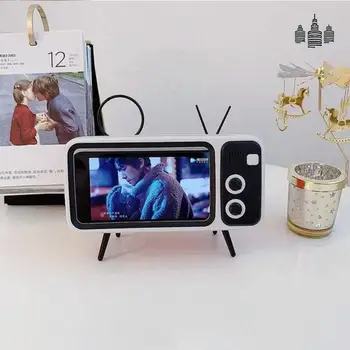 

Bluetooth Speaker 3 In 1 Retro Mini Portable Wireless Bluetooth Bass Speaker Mobile Phone Holder Speaker Retro Photo Frame