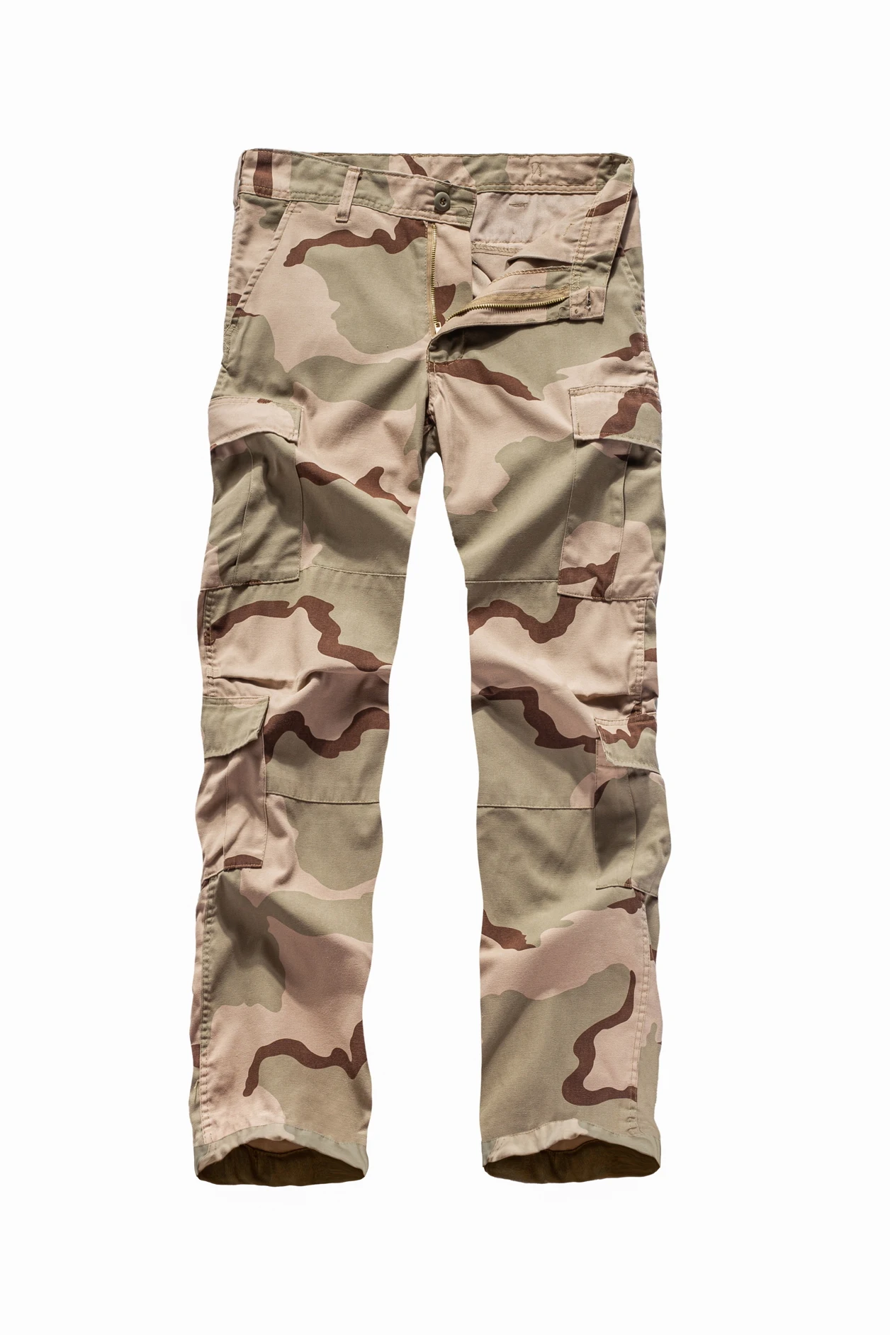 Мужские Военные Тактические Брюки карго с несколькими карманами, повседневные рабочие прочные брюки карго - Цвет: TriColor Desert Camo