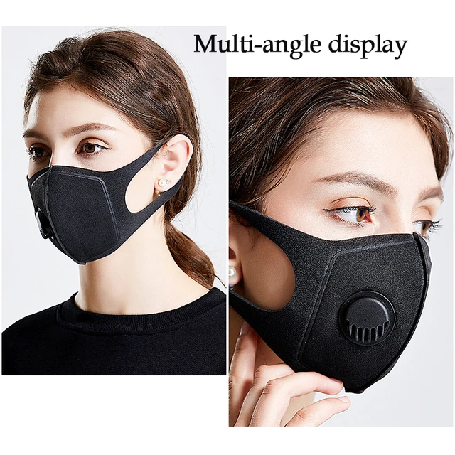 PM2.5 Face Mask Dust Masks Filter Anti Pollution Mouth Cover Reusable Mouth Masks Washable Outdoor Protect Masks Unisex