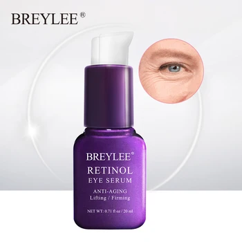 

BREYLEE Retinol Eye Serum Cream Remove Wrinkles Eye Bags Moisturizing Lifting Firming Reduces Fine Lines relieve dry skin Care