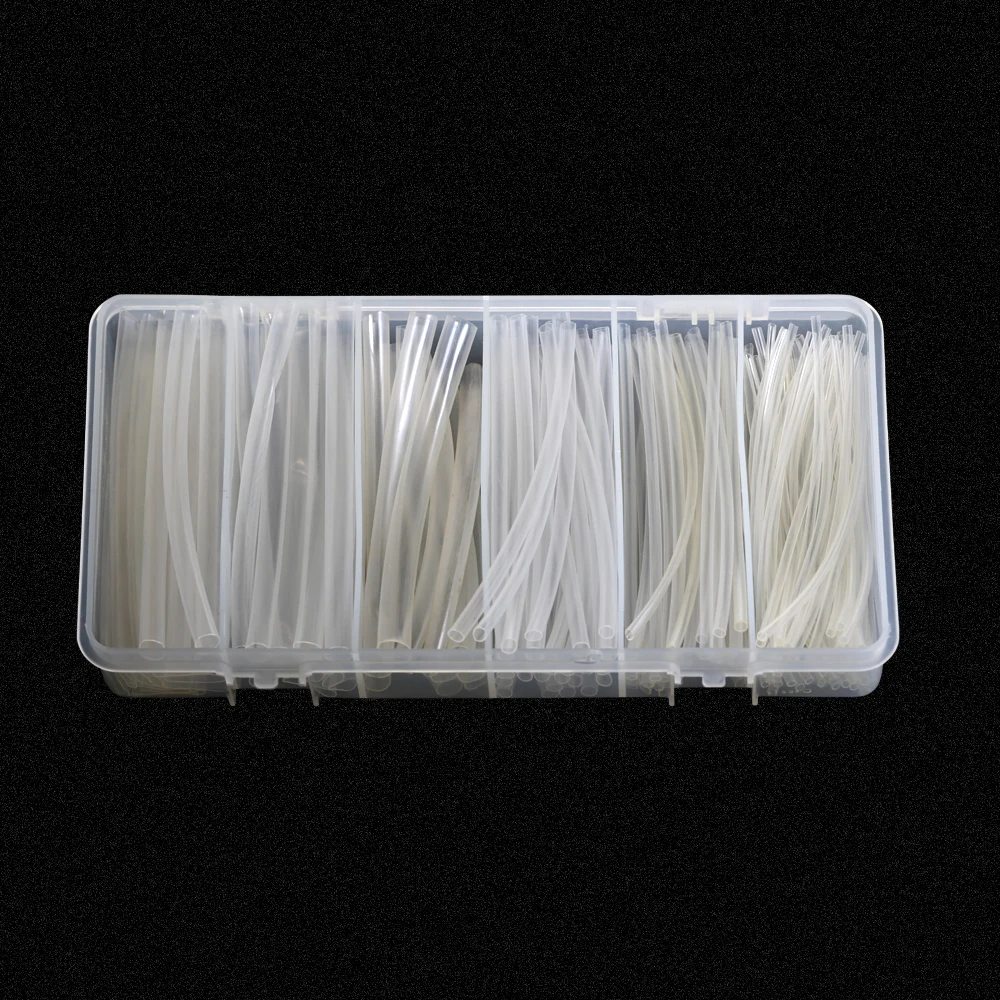150Pcs Clear 100mm Polyolefin Shrinking Assorted Heat Shrink Tube 2:1 Wrap Wire Cable Transparent Insulated Sleeving Tubing Kit |
