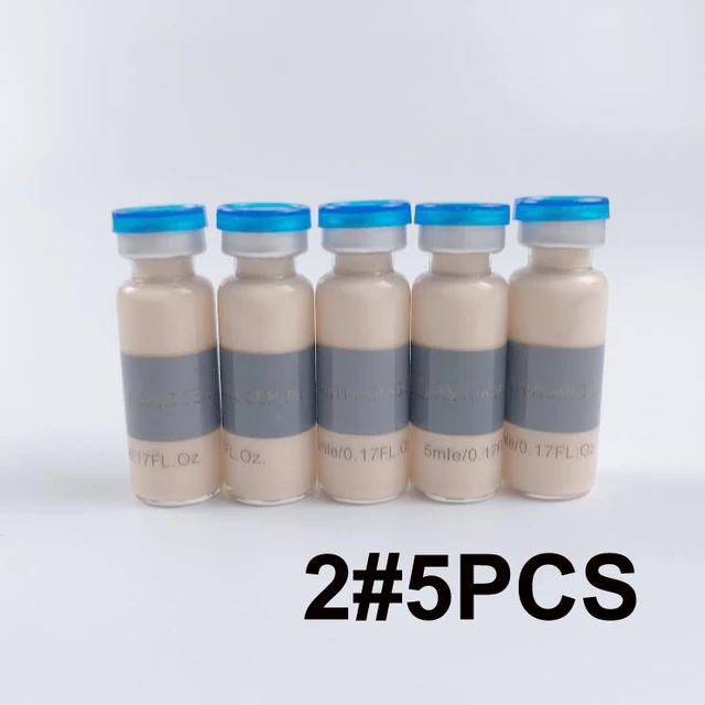 5ml Korean Ampoule Facial Booster Whitening Acne Healing Treatment Meso White Booster Ampoule Serum Starter Kit BB Cream Kit 5pcs BB Cream 2