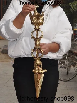 

wedding decoration Tibet buddhism brass horse head Mahakala buddha Dorje Vajra phurpa faqi dagger Christmas