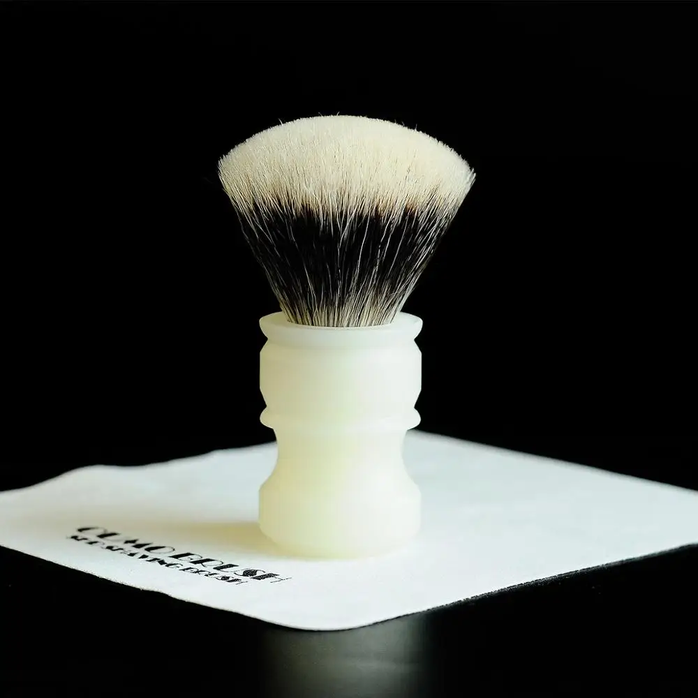 OUMO BRUSH-SHD HMW silvertip& Manchuria Лучшие 2band& WT лучшие белые матовые ручки из смолы - Цвет: 26MMSHDManchuria