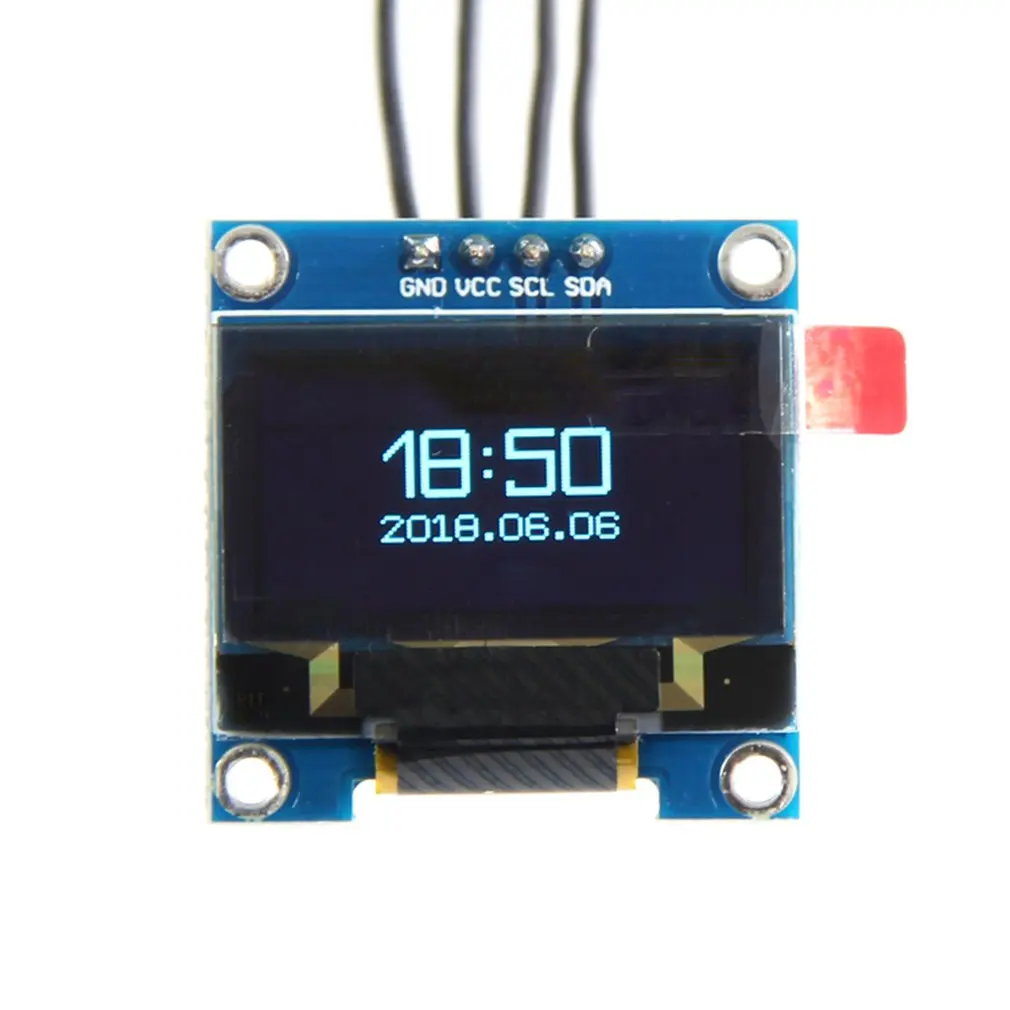 0 96 дюймов OLED IIC GND lcd Разрешение 128*64 цветной ЖК дисплей модуль с большим углом