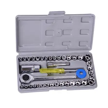 

40 Pcs/Set Automobile And Motorcycle Repair Tools Wrench Sleeve Combination Hardware Tool Sleeve Set