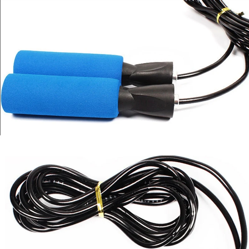 PVC Skipping Jump Rope Adjustable Sports Lose Weight Exercise  Training Speed Skipping Rope With Anti Slip Foam Handle