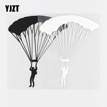 

YJZT 13X15.5CM Parachute Skydiving Extreme Sports Art Decor Car Sticker Vinyl Decals Black / Silver 10A-0260