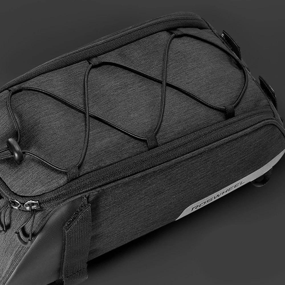 

7L Roswheel MTB Bike Cycling Rear Seat Rack Trunk Bag Pack Pannier Carrier 33*14*12.5cm for the most rack's sizes