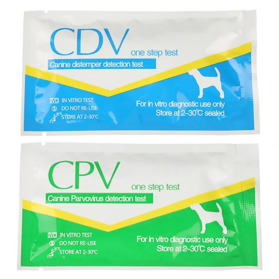 Собака CDV собачья дистема вируса/CPV собачья парвовирусная тест-полоска для домашних животных забота о здоровье домашних животных Товары для домашних животных