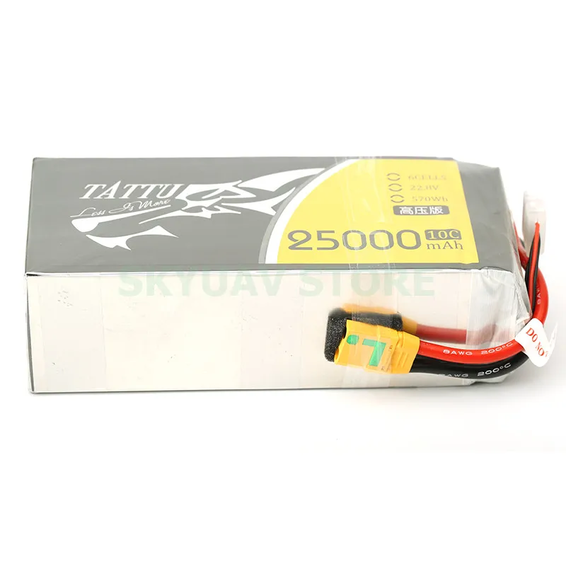 TATTUリポバッテリー16000mAh 22.2v 20C XT90S 散布ドローン用