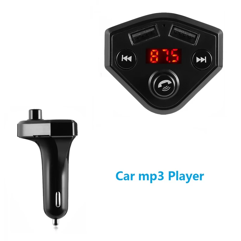 Bluetooth автомобильный fm-передатчик беспроводной радио адаптер Usb зарядное устройство mp3-плеер, двойной Usb 3.1A B4 Hands-Free Автомобильное напряжение дисплей микрофон