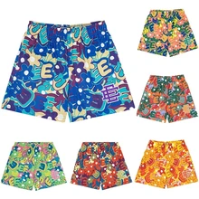21s new summer Eric emanuel ee shorts Same style camouflage color matching sports casual basketball shorts men's plus size