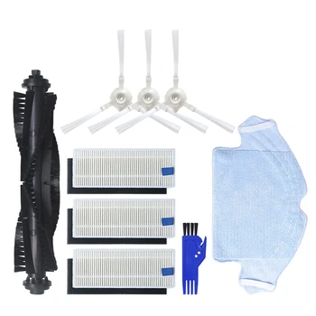 

9 Piece Robot Vacuum Cleaner Spare Parts Side Brushes HEPA Filter Main Brush Replacement for Vacuum Cleaner 360 S6