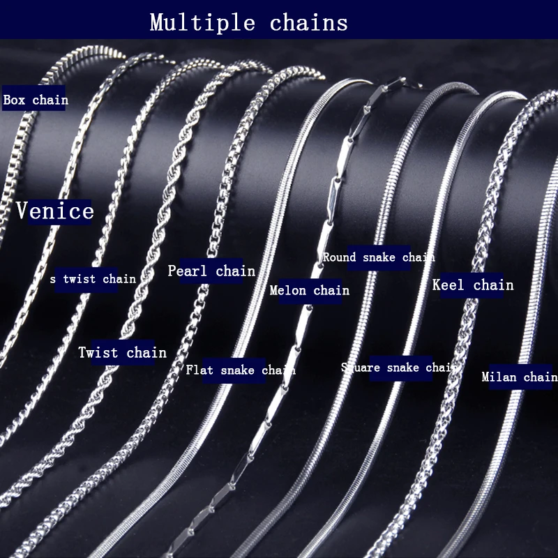 Изящные женские цепочки DIY из нержавеющей стали, волнообразный Змеиный цепочки с прямоугольными звеньями, ювелирные изделия из бисера, Женские аксессуары, серебряные ювелирные изделия на шею
