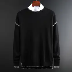 Новинка 2019, модный брендовый свитер для мужчин s, Пуловеры с круглым вырезом, Облегающие джемперы, вязаная одежда в стиле хип-хоп, осенняя