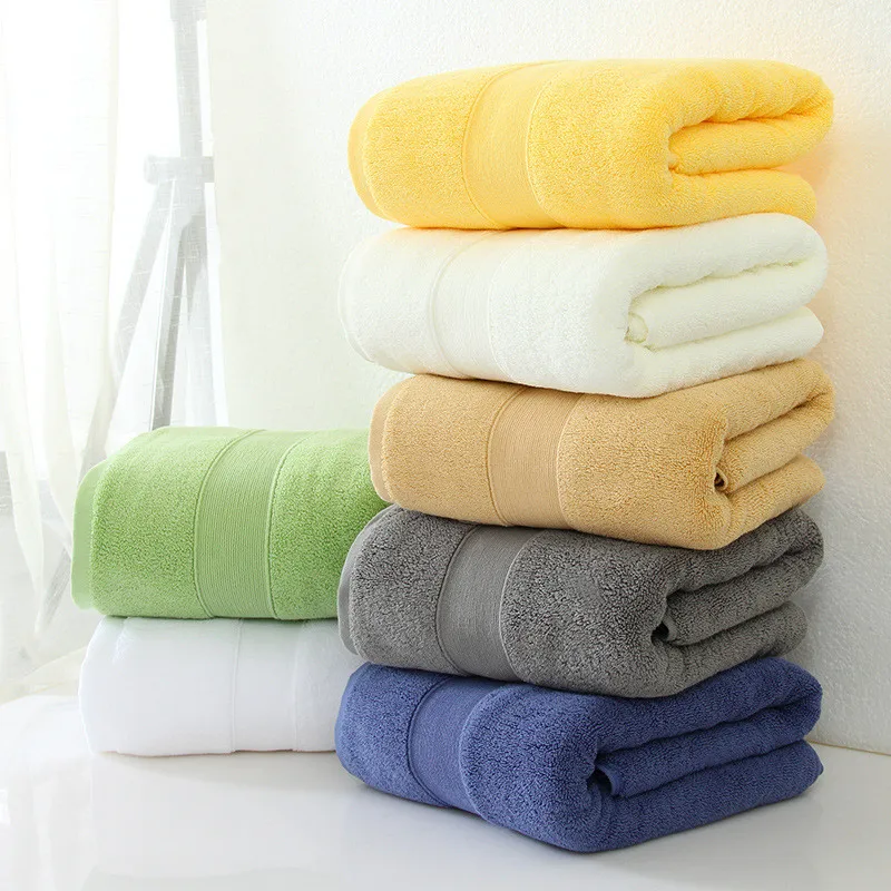 

80*150cm large Bath Towel bathroom 100% Cotton luxury thick for adult 5 Star Hotel Thick 7 colors Beach Towel for Adults