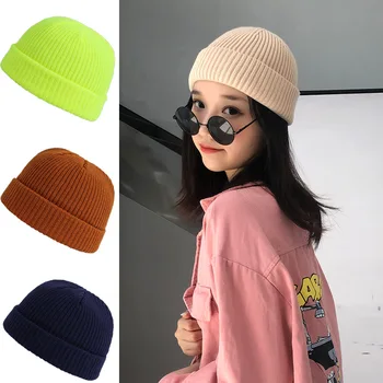 

2020 Winter Hats for Woman New Beanies Knitted Solid Cute Hat Girls Autumn Female Beanie Caps Warmer Bonnet Ladies Casual Cap