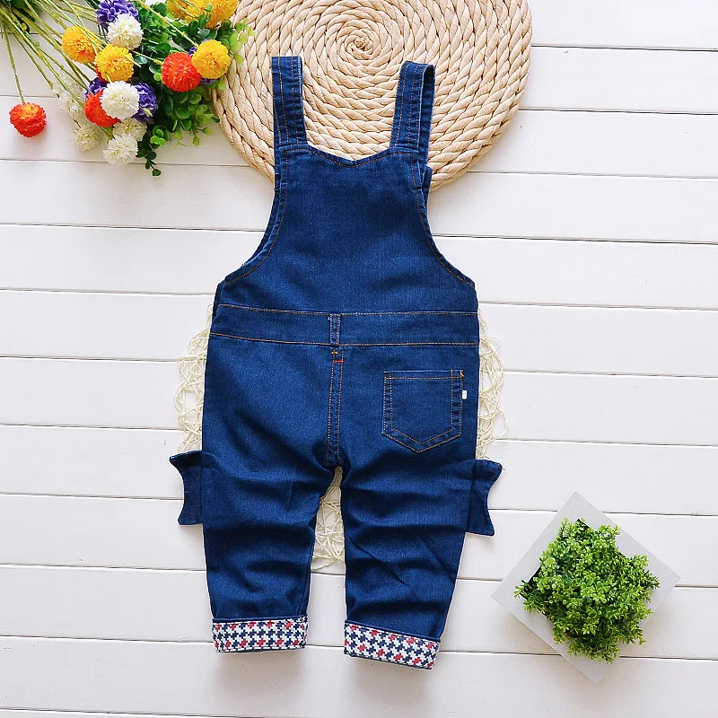 DIIMUU Spring Toddler Boys Long Pants Denim Overalls Dungarees Kids Baby Boy Jeans Jumpsuit Clothes Clothing Outfits Trousers