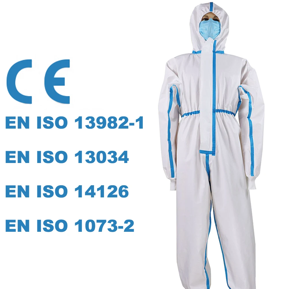 

Disposable Anti-epidemic Antibacterial medico Isolation Clothing Suit Clothes Gowns Devices Patch Coveralls Anti Static FHF01