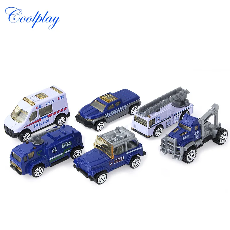 

Alloy Scooter Alloy Toy Police Car Model Mini Model CHILDREN'S Toy Police Car Boxed