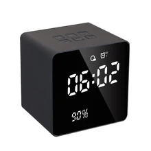 Беспроводной Bluetooth динамик тяжелый бас динамик s музыкальный плеер Поддержка светодиодный дисплей времени будильник TF FM радио температура