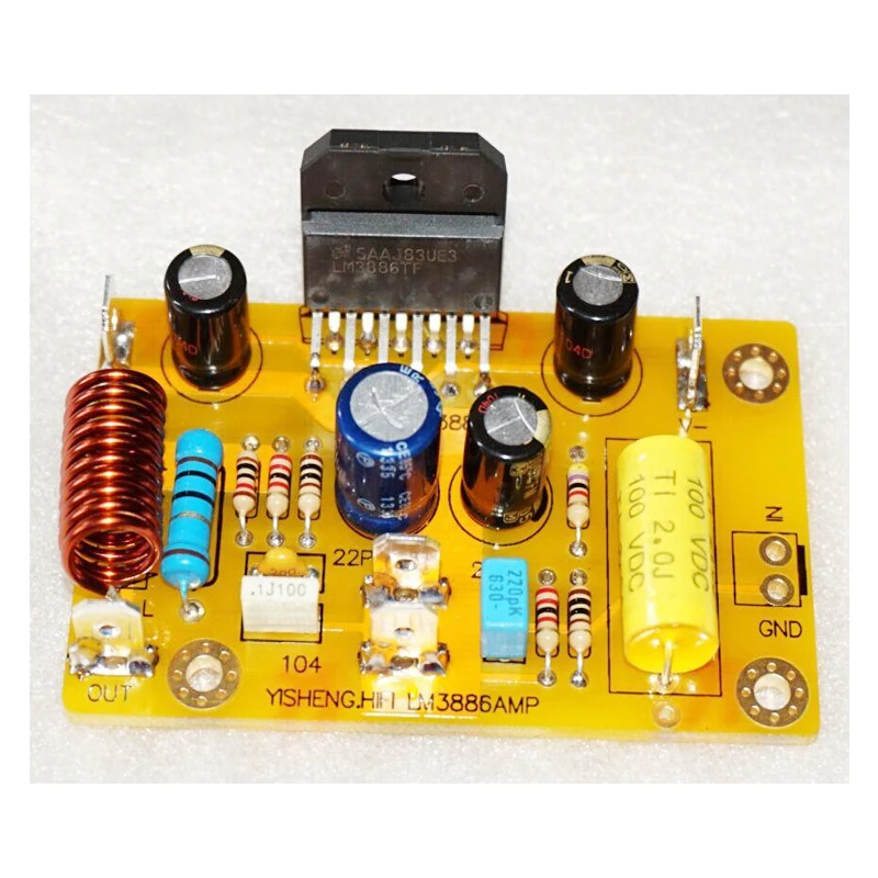 KYYSLB 60 Вт 8 Ом DC двойной 40 в LM3886 усилитель мощности плата может быть подключена в параллельной домашней аудио HIFI усилитель мощности