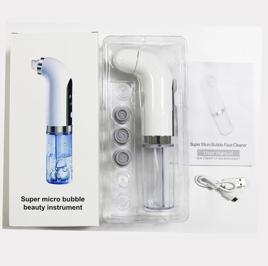 Electric Small Bubble Blackhead Remover USB Rechargeable Water Cycle Pore Acne Pimple Removal Vacuum Suction Facial Cleaner Tool - Image 6