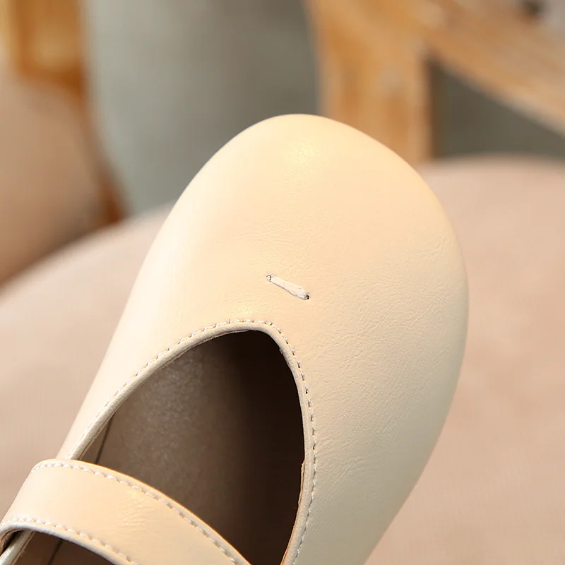 Baby Girls Shoes Spring New Solid Color Flat Toddler Shoes Children Infant Girls First Walkers Soft Bottom Single Shoes SX430