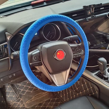 

Car Silicone Steering Wheel Case Cover Shell Skidproof For Audi Nissan Peugeot Honda KIA Hyundai LADA BMW etc. Car Accessories